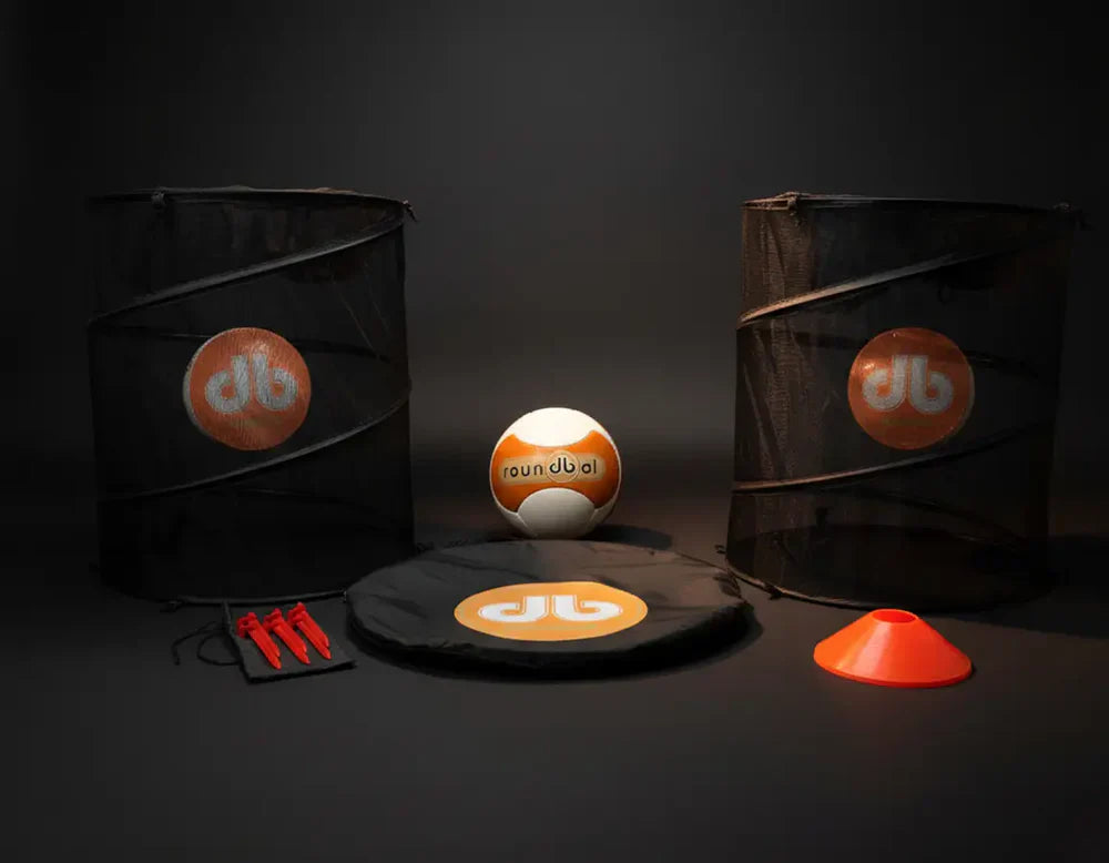 The RoundBol kit — fun soccer games you can play in your backyard
