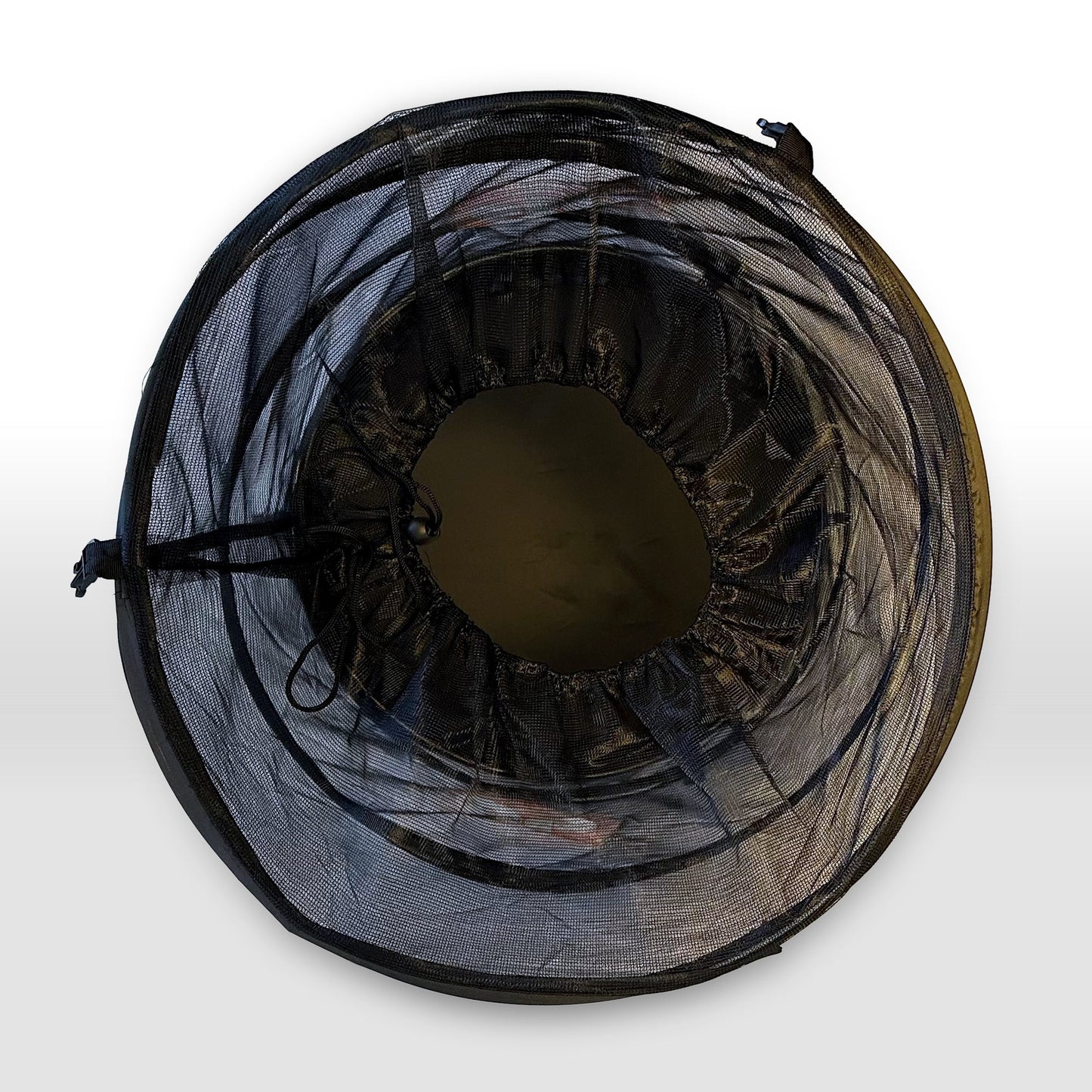 RoundBol goal top-down view showing round frame and net opening